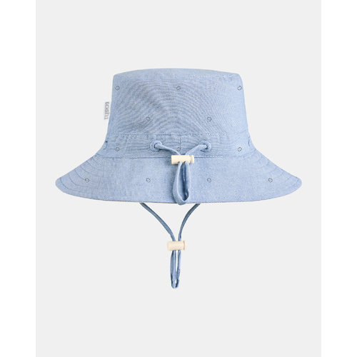 Toshi Sunhat Xavier Assorted Styles [Colour: Sky] [Size: L Big Kid - Grown Up (54cm-56cm)]