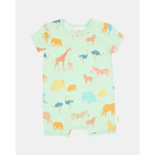 Toshi Onesie Short Sleeve Banjo Congo Oasis Newborn (0000)