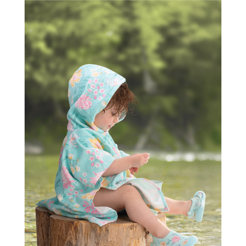 Toshi Hooded Towel Paradise /Waratah Mint / 3-5