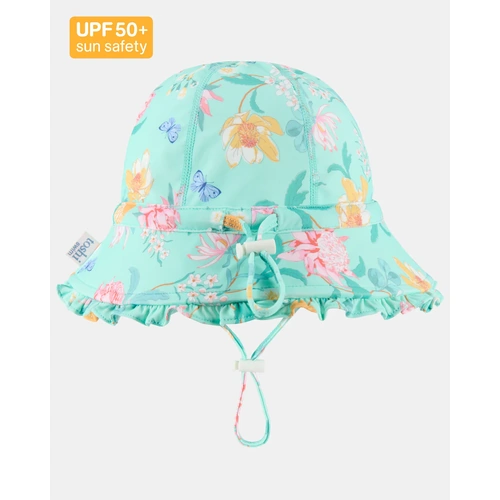 Toshi Swim Bell Hat Ripple [Colour: Waratah Mint] [Size: XS NB to 8mths (43cm)]