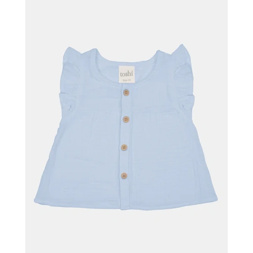 Toshi Baby Top Frilled Sammy Dusk 3-6 Months (00)