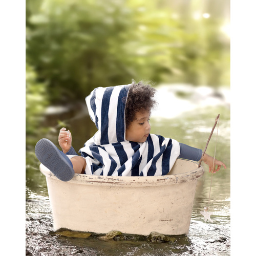 Toshi Hooded Towel Beachcomber/Moonlight / 00-2