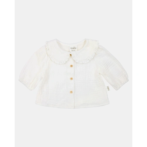 Toshi Baby Blouse Peter Pan Colour: Cream Size: 6-12 Months (0)