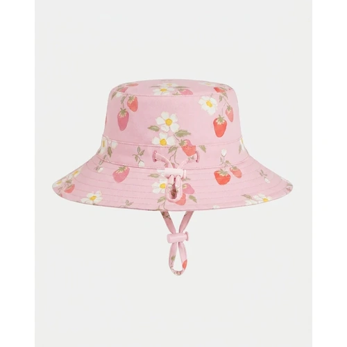 Toshi Sunhat Strawberry Fields [Colour: Blossom] [Size: M Toddler-Big Kid (51cm-54cm)]