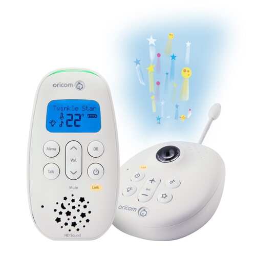Oricom Secure530 DECT Digital Audio Baby Monitor With Starry Night Lightshow (SC530)