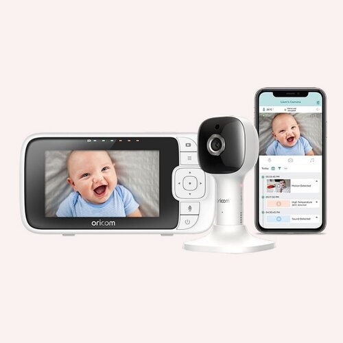 Oricom Nursery Pal 4.3" Smart HD Baby Monitor with Night Light OBH430