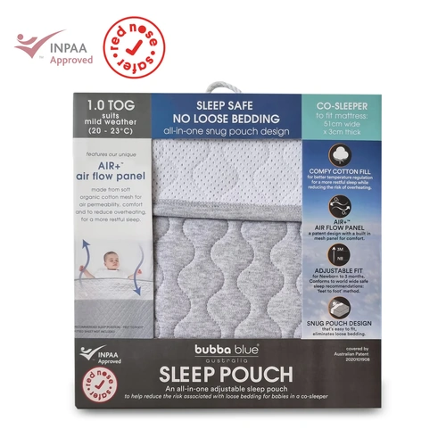 Bubba Blue Breathe Easy 1.0 TOG Sleep Pouch Co-Sleeper 107230