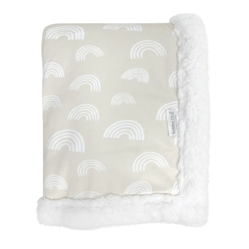 Bubba Blue Reversible Cuddle Blanket Grey/Sand 