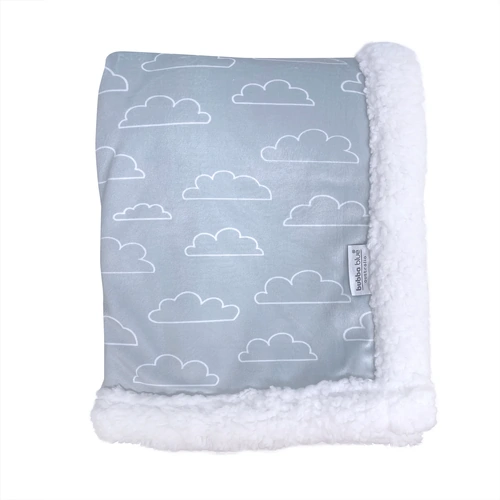 Bubba Blue Reversible Cuddle Blanket Blue Cloud