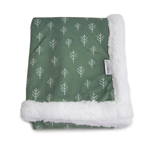 Bubba Blue Reversible Cuddle Blanket Avocado/Forest