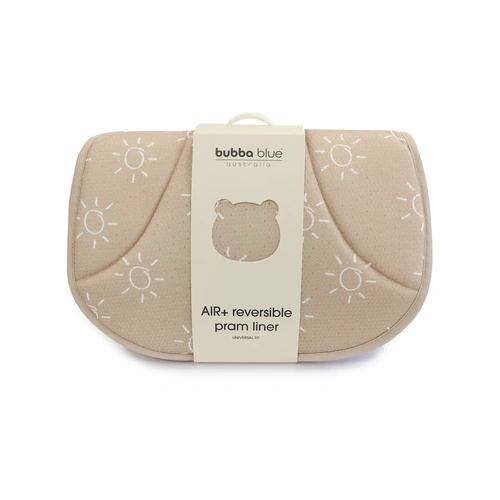 Bubba Blue Nordic AIR+ Reversible Pram Liner - Sand/Nutmug **