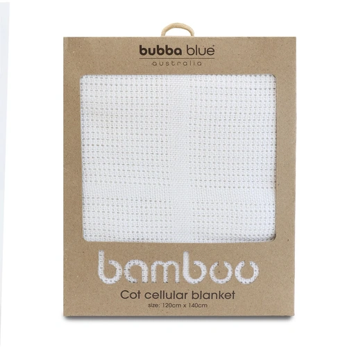 Bubba Blue Bamboo Cellular Cot Blanket 17055