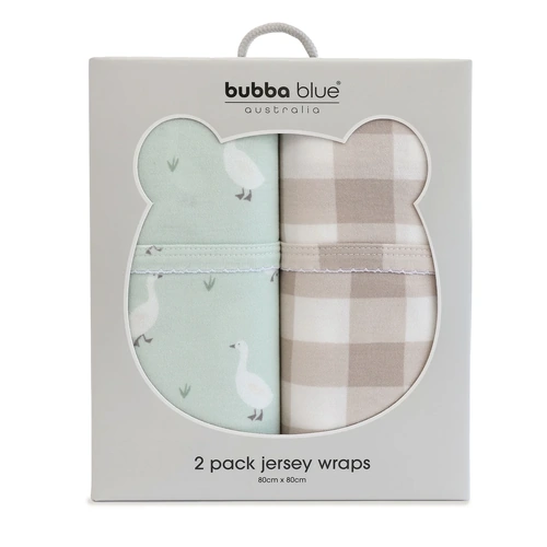 Bubba Blue Provincial 2pk Jersey Wrap Olive/Taupe 17420