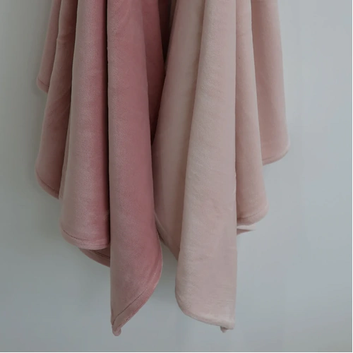 Bubba Blue 2pk Velour Cuddle Blankets Berry/Rose 17468