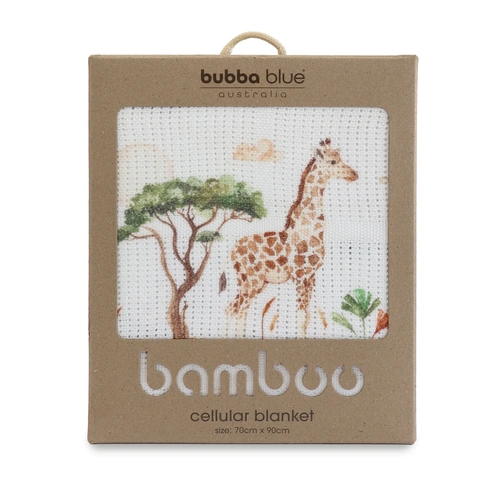 Bubba Blue Organic Cotton Cellular Blanket Adventure 17758