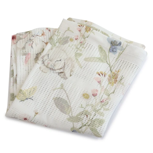 Bubba Blue Cellular Blanket Sleeping Bunny 118106