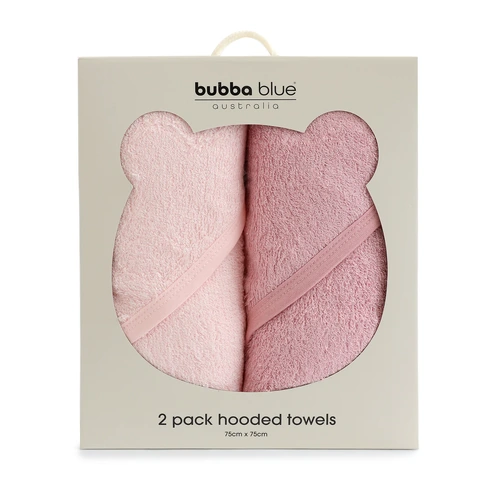Bubba Blue Bubba Sundae 2pk Hooded Towels - Cupcake 19004