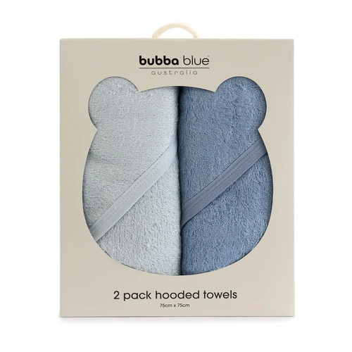 Bubba Blue Bubba Sundae 2pk Hooded Towels - Blueberry 19028