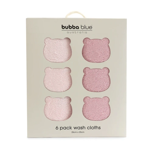 Bubba Blue Bubba Sundae 6pk Wash Cloths - Cupcake 19042