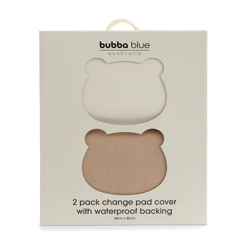 Bubba Blue Bubba Sundae 2pk Waterproof Change Pad Covers - Chestnut