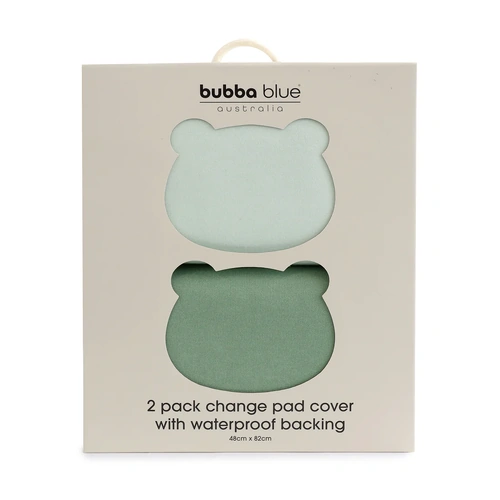 Bubba Blue Bubba Sundae 2pk Waterproof Change Pad Covers - Greentea 19110