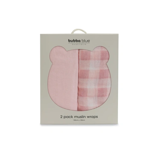 Bubba Blue Bubba Sundae 2pk Muslin Wraps - Cupcake 21526