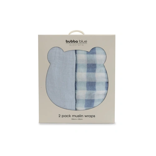 Bubba Blue Bubba Sundae 2pk Muslin Wraps - Blueberry 21540