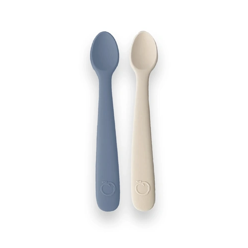 Plum Silicone Spoon Set 2pk Powder Blue 6m+ 04043