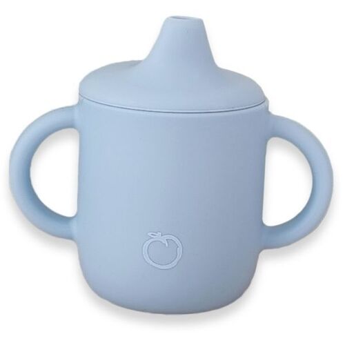Plum Silicone Sippy Cup Powder Blue 6m+