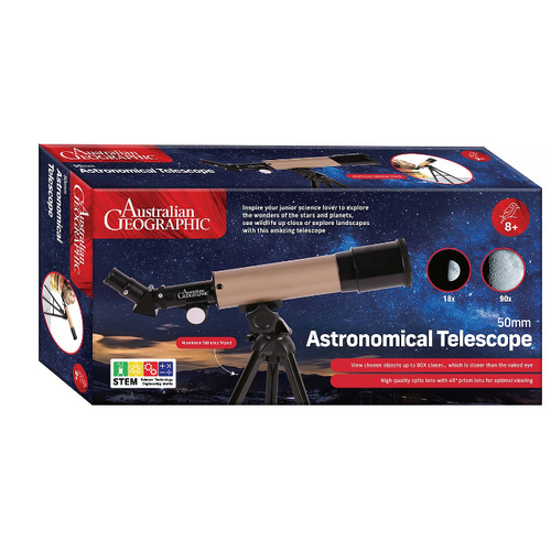 Australian Geographic 50mm Astronomical Telescope AGDSTM0090P