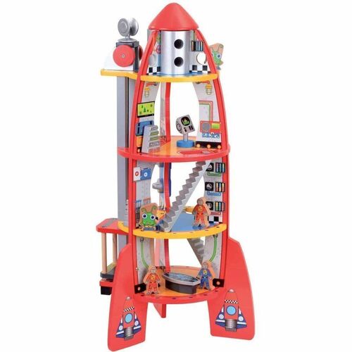 Bubbadoo Wooden Rocket Toy 66cm Tall BD0005