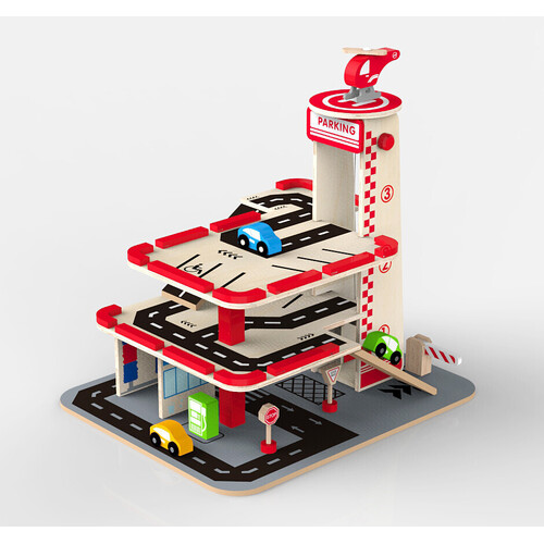 Bubbadoo Wooden Parking Garage BD0006