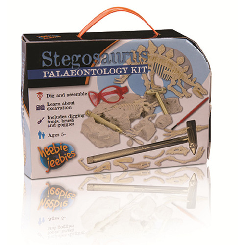 heebie jeebies Stegosaurus Palaeontology Kit New Packaging 1852