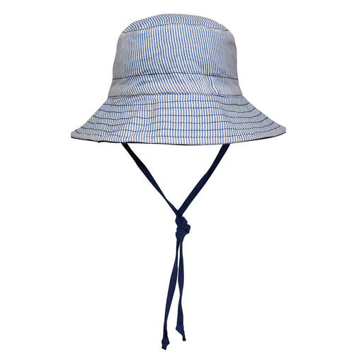 Bedhead Heritage Wanderer Girls Reversible Panelled Bucket Sun Hat [Colour: Charlie/Indigo] [Size: 1-3yr 50-54cm M]