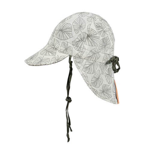 Bedhead Hats Heritage Lounger Baby Reversible Flap Sun Hat [Colour: Leaf/Olive] [Size: 3-6mths 42-46cms XS]