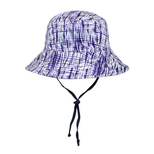 Bedhead Heritage Explorer Kids Reversible Classic Bucket Hat [Size: 1-3yr 50-54cm M] [Colour: Shibori/Indigo]