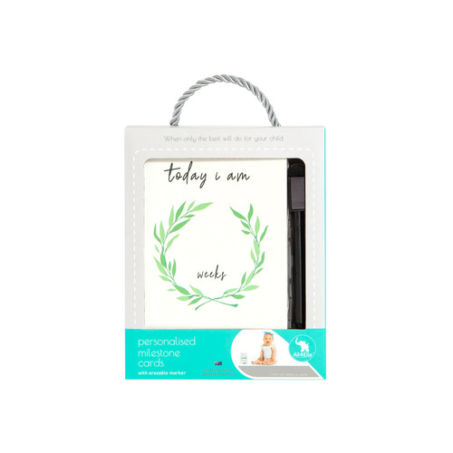 All4Ella Baby Milestone Cards - White with Marker **