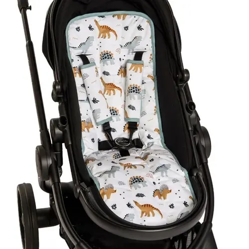 All4Ella Pram Liner Assorted Styles [Style: Beige Dinosaurs]