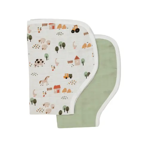 All4Ella Burp Cloth Assorted Designs [Design: Country Farm]