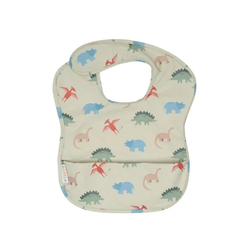 All4Ella Recycled Pouch Bib - Dinosaurs RPB9