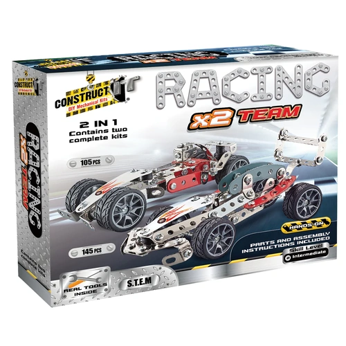 Construct IT DIY Mechanical Kit - Racing Car 2 in 1 13879