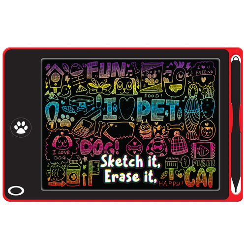 Magic Sensory 8.5" Interactive LCD Writing Tablet - Red Pet 16689