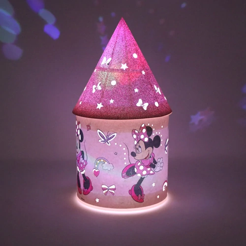 Pink Poppy Disney Minnie Colour Changing Glitter LED Lantern