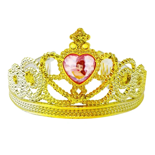 Pink Poppy Disney Princess Belle Heart Gemstone & Glitter Crown