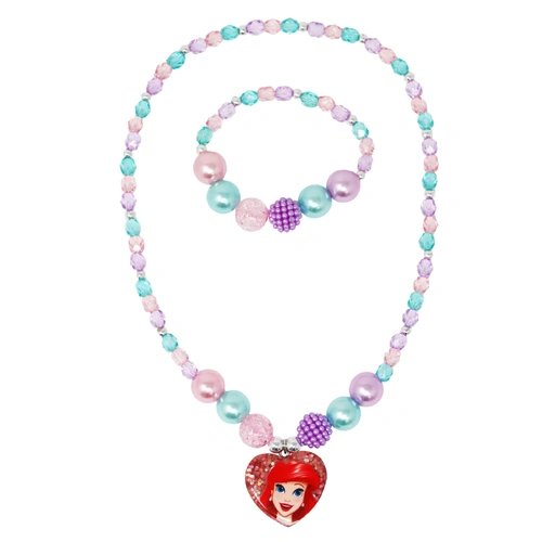 Pink Poppy Disney Princess Ariel Necklace & Bracelet Set