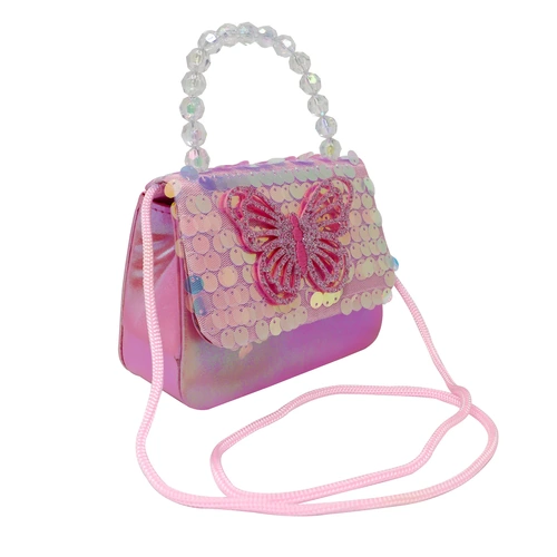 Pink Poppy Dazzling Butterfly Handbag