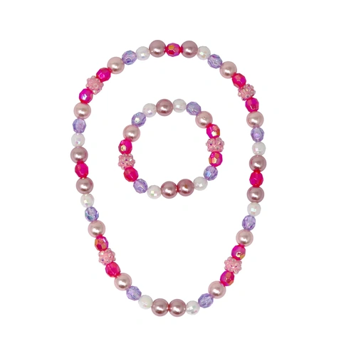 Pink Poppy Butterly Friends Necklace & Bracelet Set NBG173