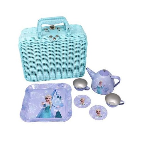 Pink Poppy Disney Frozen Elsa Magic Touch Picnic Basket Tea Set D1TEA601