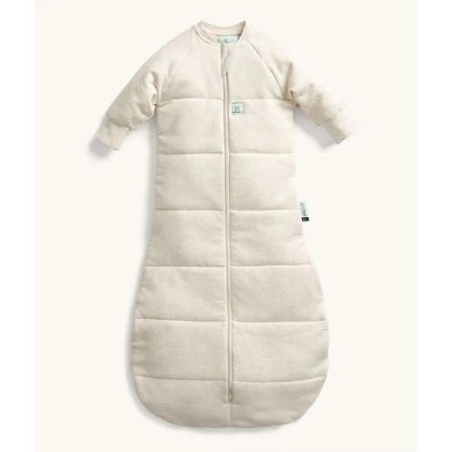 ergoPouch Jersey Sleeping Bag Sleeved 2.5 TOG Oatmeal Marle - 3-12 Months