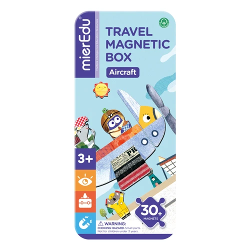 mierEdu Transport Travel Magnetic Puzzle Box 30+ Pieces - Aircraft ME0881